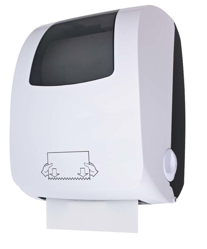 Dispensador autom�tico de toalhas de m�o Cleantech branco