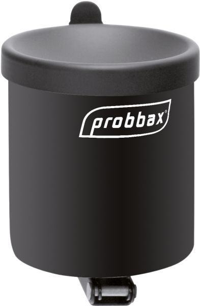 Cinzeiro redondo preto de parede 0,5 L