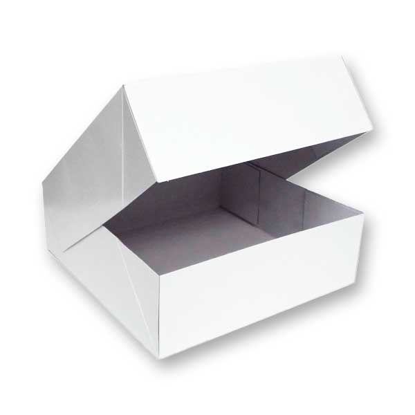 Caixa P bolos cartolina (fundo + tampa) 13 X 12 X 5,5 - P/4 Pack 75 Unidades