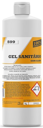 LQ-599 GELSAN P Gel Sanitario com cloro 1 LT CX 12