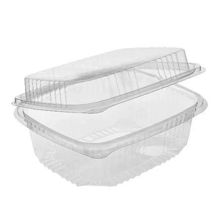 Embalagem Pl�stica rPET  Bisagra  Oval Tampa Alta  370 Ml Pack 100 Unidades