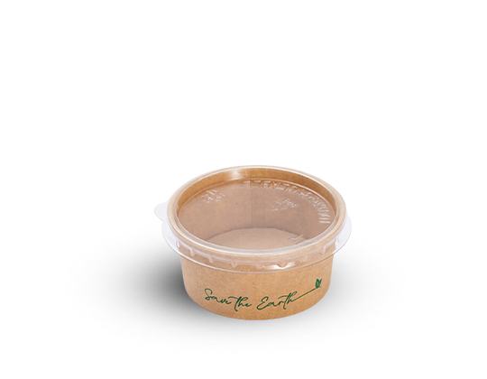 Molheira em Cart�o Kraft 30 ml + Tampa rPe Pack 50 Unidades 