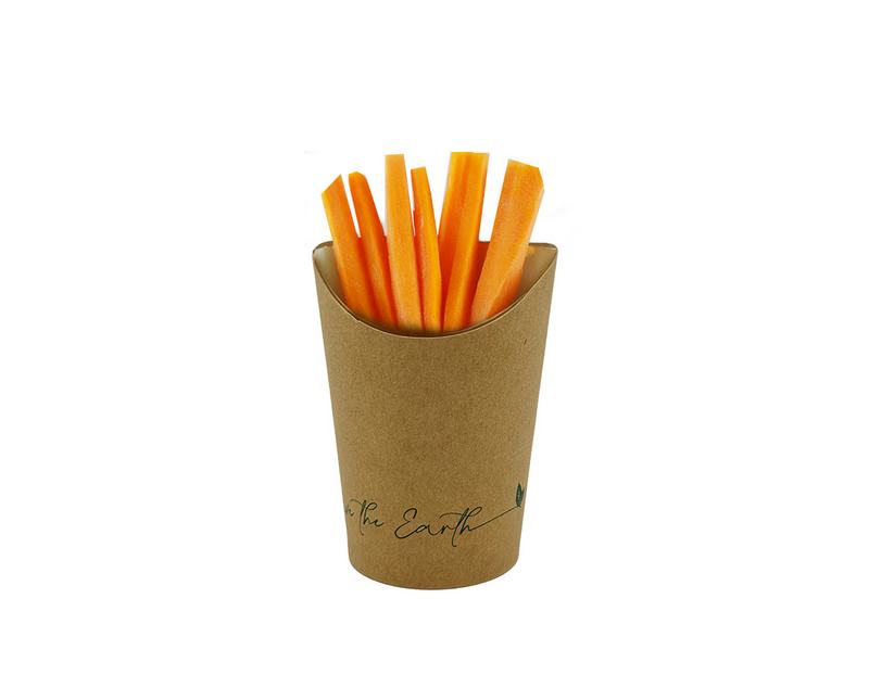 Caixa/Copo p/batata Frita  Kraft 8 OZ 336 ML - Pacote 50 unidades