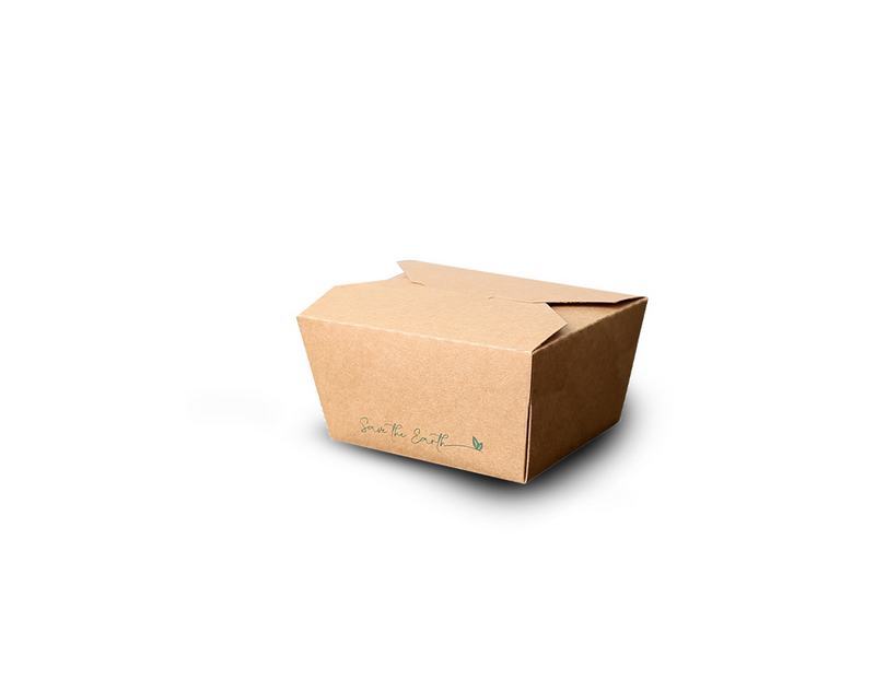 Caixa Cart�o Take Away Kraft  rectangular ( 750ml (50 Uds) Unidades
