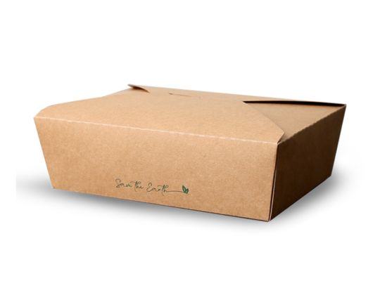 Caixa Cart�o Take Away Kraft  Rectangular Medida - 215 x 160 x 65 mm. Capacidade � 66 OZ - 1.900 ml 50 Unidades