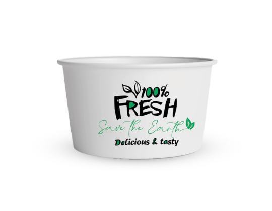 Terrina De Gelado Cart�o Branco 8 OZ 240 ML Pack 50 Unidades