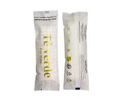 Toalhitas LUX �Roll-it� de algod�o, ch� verde, 200 g/m�, 22x22-Pack 100 Unidades