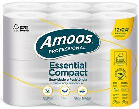 Papel Higi�nico 2 Folhas AMOOS Compact 35 Mt P 12 X 8 Pack = 96 Rolos