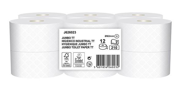 Papel Higi�nico Jumbo AET 2 Fls Embalagem 12 Rolos 