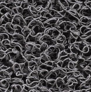 Tapete de entrada CINZA  em PVC - Tipo esparguete: Metro Linear 