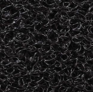 Tapete de entrada PRETO em PVC - Tipo esparguete: Metro Linear 