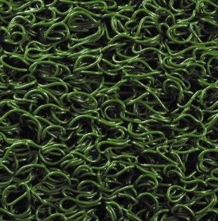 Tapete de entrada VERDE  em PVC - Tipo esparguete: Metro Linear 