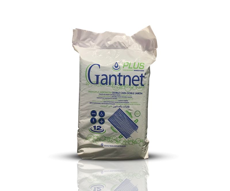 Luva GANTNET PLUS Dupla Face / Duplo 15 X 22 Pack 12 Unidades