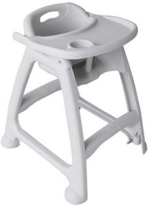 Cadeira alta para bebés – Cinzento
