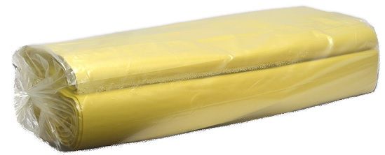 Saco plstico de lixo Medida: 125 X 1300 Amarelo Embalagem: 10Kg.
