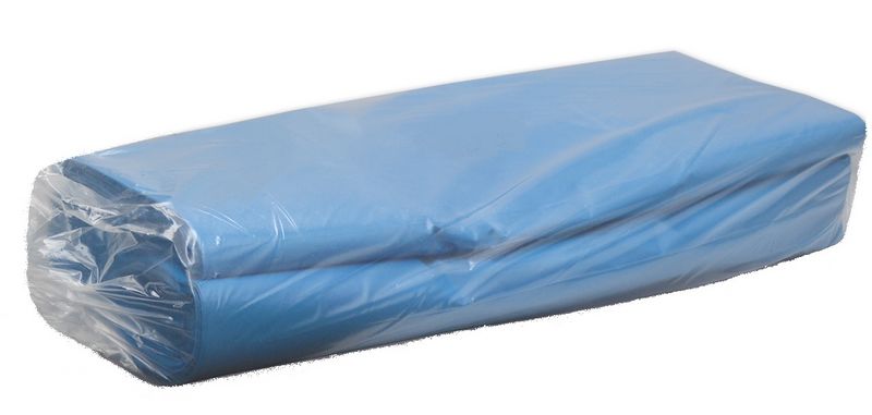 Saco plstico de lixo Medida: 125 X 1300 Azul Embalagem: 10Kg.