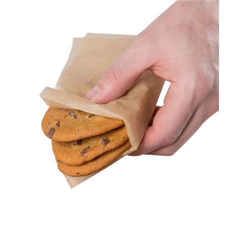 Papel Envolvente Antigordura Kraft em Dispensador 20,6x27cm  500 Uds 