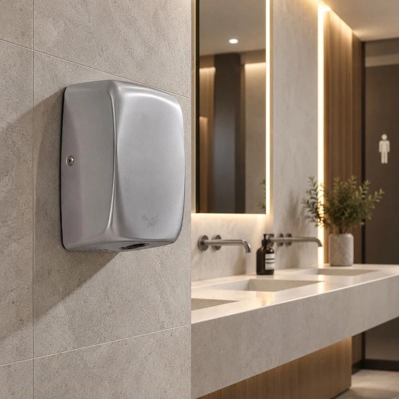 Secador de m�os escovado com sensor autom�tico Hitflow