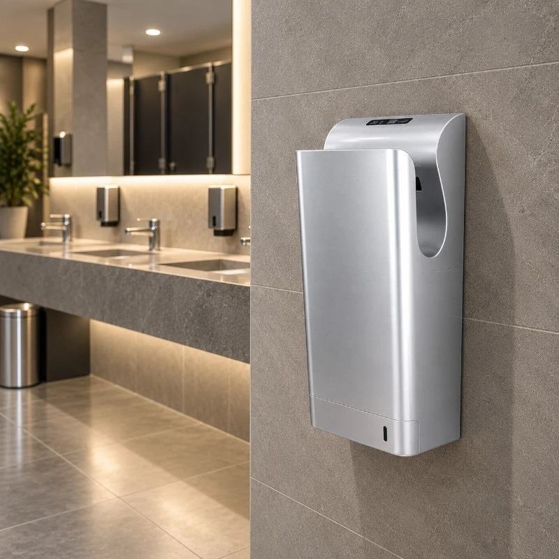 Secador de m�os Fastflow Universal prateado sem escovas