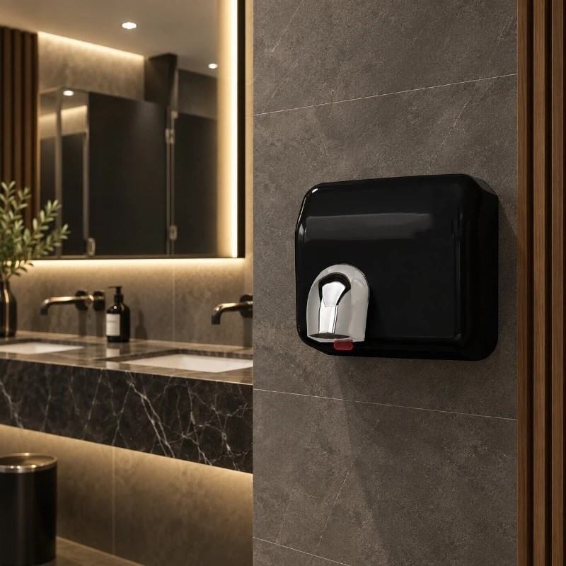 Secador de m�os preto com sensor autom�tico Inoxflow