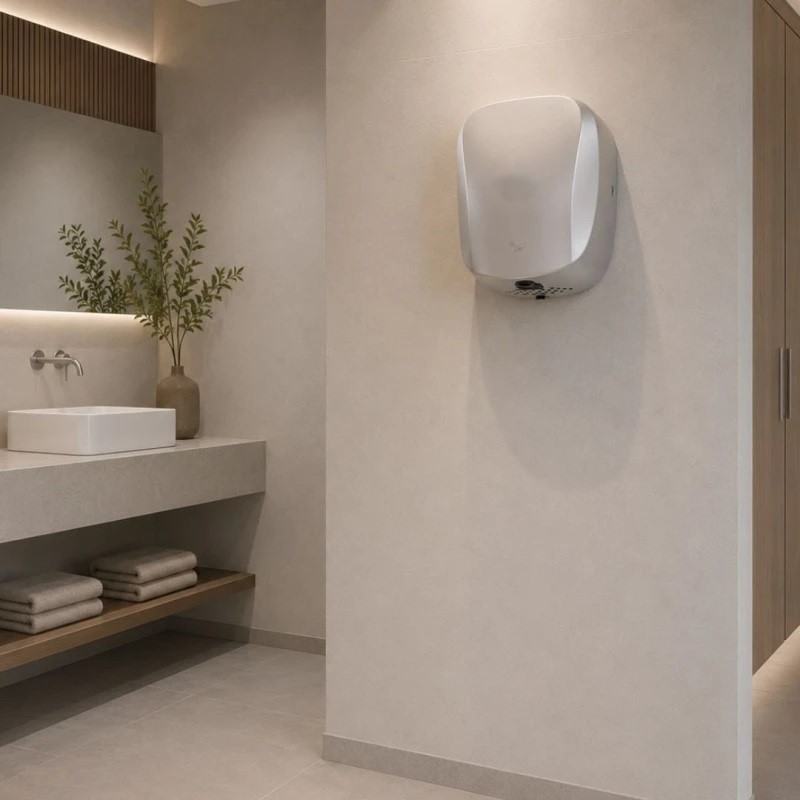 Secador de m�os escovado com sensor autom�tico Topflow