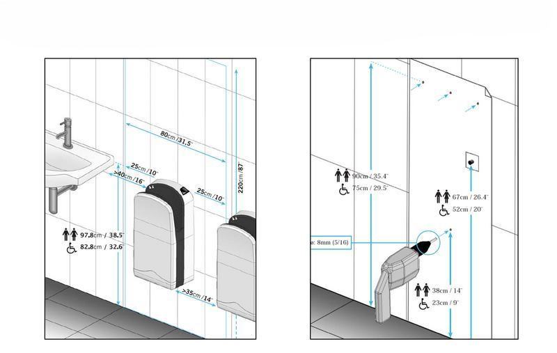 Secador de m�os V-JET VELTIA Triblade cor cinza