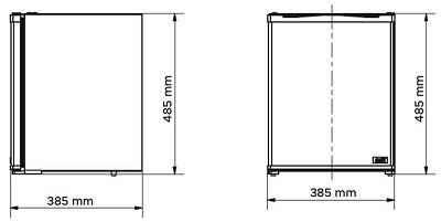 Minibar 30 Lt  Porta Vidro Preto 