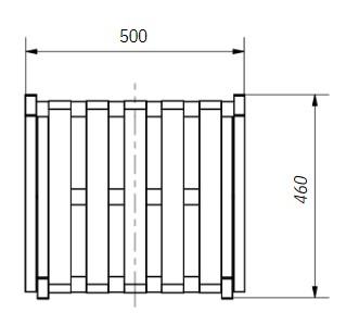 Porta-malas em madeira maci�a