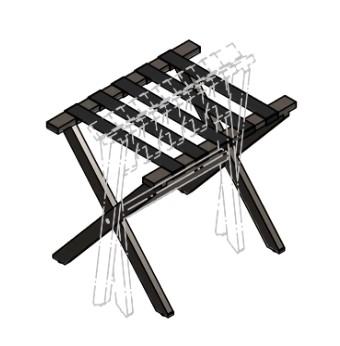 Suporte de Malas PREMIUM � Madeira Preta