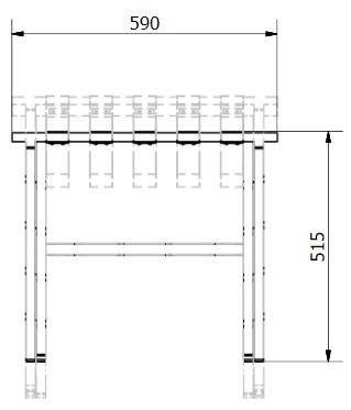 Suporte de Malas PREMIUM � Madeira Preta