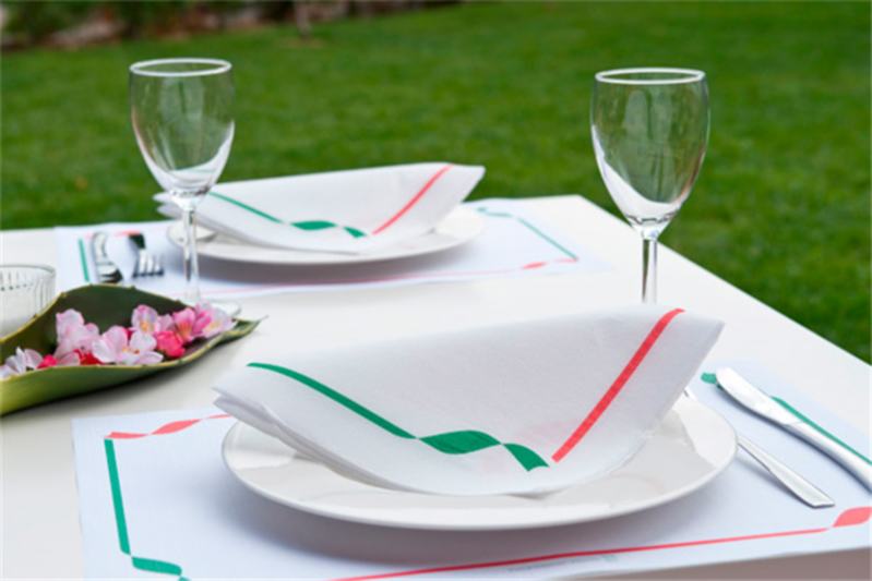 TOALHETES DE MESA TRATTORIA 48 G/M2 31x43 CM BRANCO CELULOSE 500 UNIDADES