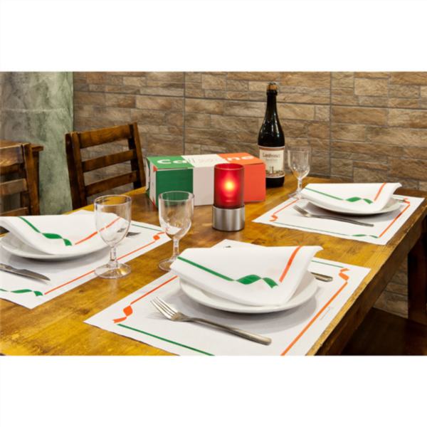 TOALHETES DE MESA TRATTORIA 48 G/M2 31x43 CM BRANCO CELULOSE 500 UNIDADES