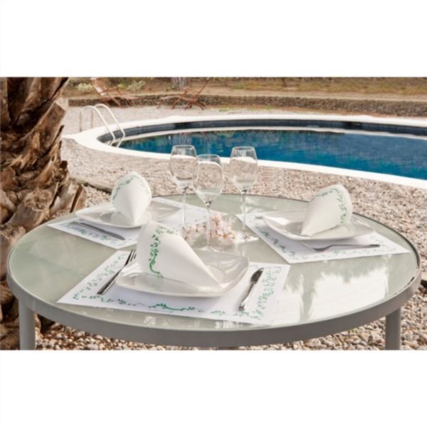 TOALHETES DE MESA  FLORALIA 48 G/M2 31x43 CM BRANCO CELULOSE 500 UNIDADES