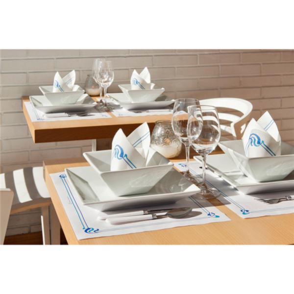TOALHETES DE MESA MAXIM BLEU 48 G/M2 31x43 CM BRANCO CELULOSE (500 UNIDADE)