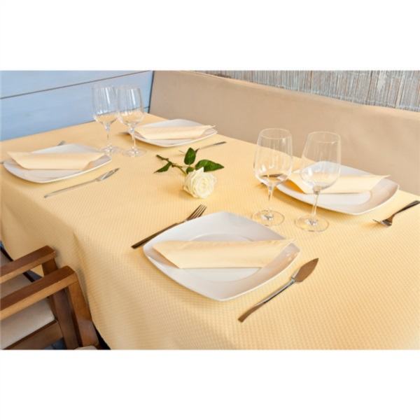ROLO DE TOALHA DE MESA 48 G/M2 1,20x100 M MARFIM CELULOSE (4 UNIDADE)