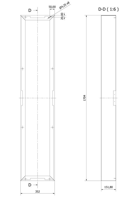 Kit para instala��o em conjunto de m�veis compactos 12017.P.2.S