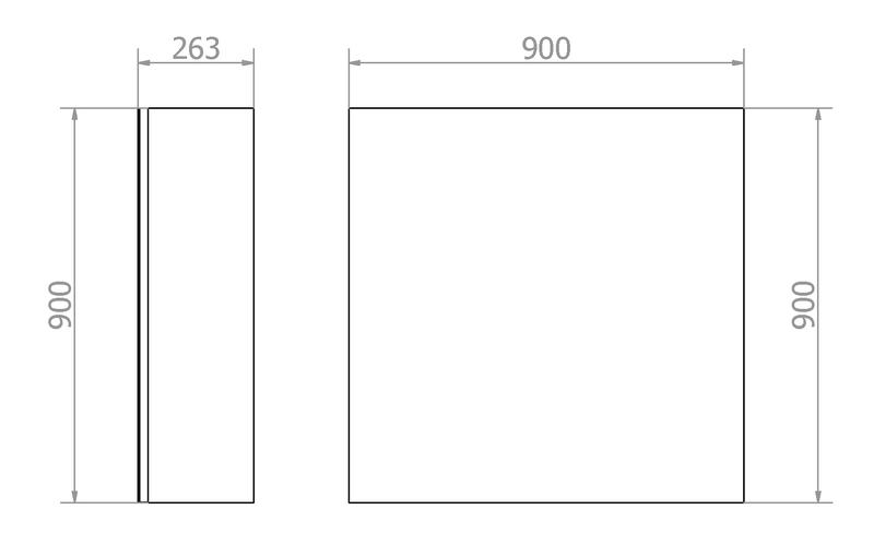M�vel compacto MUMO de 900 mm. 