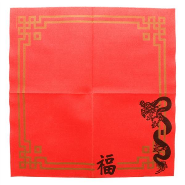 GUARDANAPOS ECOLABEL DOUBLE POINT - CHINA 18 G/M2 40x40 CM ENCARNADO TISSUE 