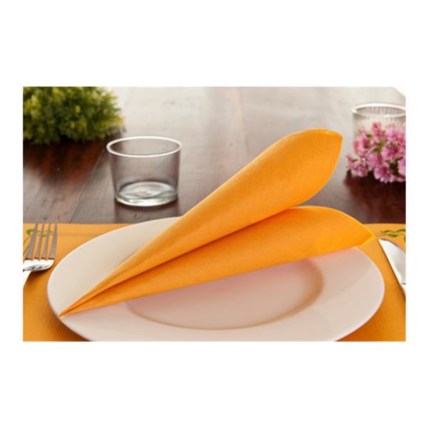 TOALHETES DE MESA 48 G/M2 31x43 CM TANGERINA CELULOSE 500 UNIDADES
