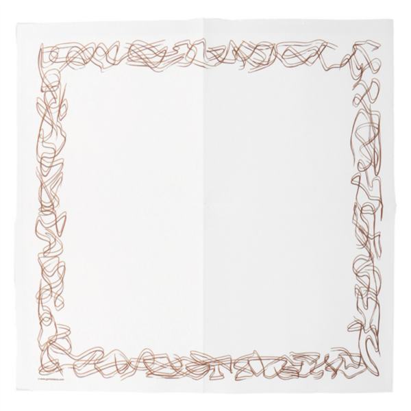 GUARDANAPOS ECOLABEL DOUBLE POINT - ARISTAS 18 G/M2 40x40 CM BRANCO TISSUE 