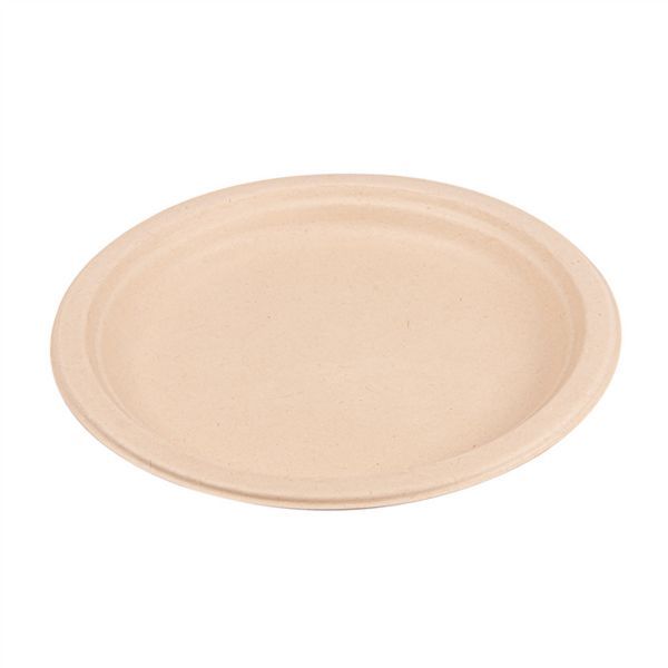 PRATOS 'BIONIC' � 23x2 CM NATURAL BAGA�O  50 Unidades 