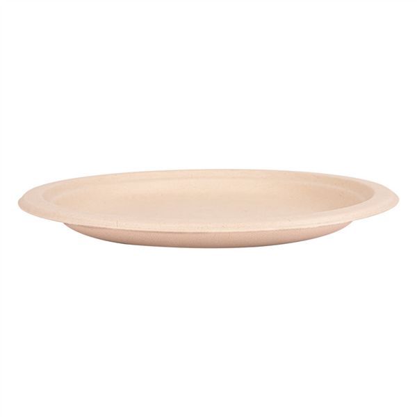 PRATOS 'BIONIC' � 23x2 CM NATURAL BAGA�O  50 Unidades 
