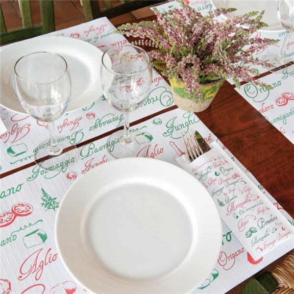 TOALHETES DE MESA  PIZZA 48 G/M2 31x43 CM BRANCO CELULOSE 500  UNIDADES