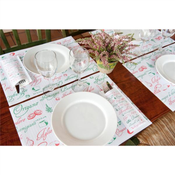 TOALHETES DE MESA  PIZZA 48 G/M2 31x43 CM BRANCO CELULOSE 500  UNIDADES