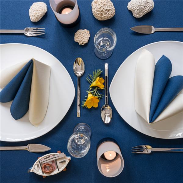 ROLO DE TOALHA DE MESA 55 G/M2 1,20x50 M AZUL MARINHO AIRLAID (1 UNIDADE)