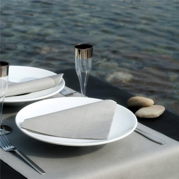 TOALHETES DE MESA DRY COTTON 55 G/M2 30x40 CM GRAFITE AIRLAID (800 UNIDADE)