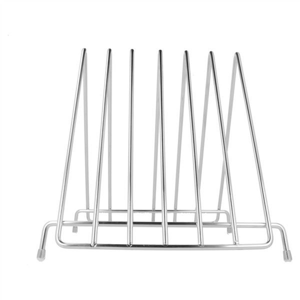 Rack Para 6 T�buas De Corte  27,9x30,5x27,7 CM Prateado Inox 1 Unid