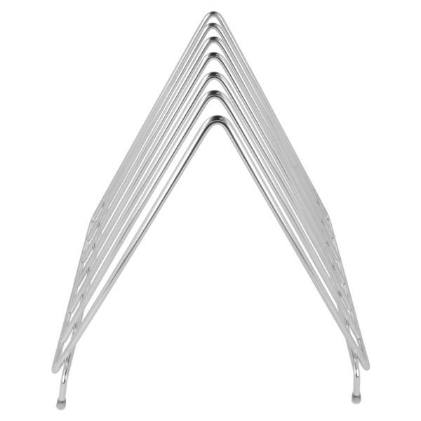 Rack Para 6 T�buas De Corte  27,9x30,5x27,7 CM Prateado Inox 1 Unid