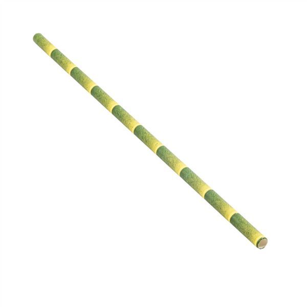 Palhinhas direitas BAMBU seladas  �0,60x21 CM PAPEL Pack 250 Unidades