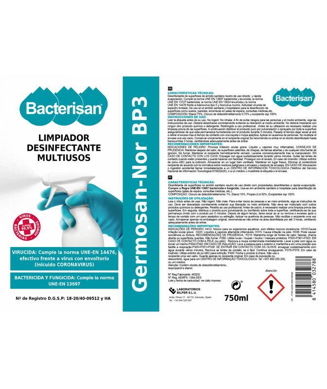 Germosan NOR BP3 750mL Caixa 15 Unidades